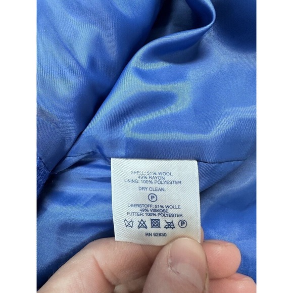 Lands' End Women's Blue Blazer-Like Jacket - Picture 4 of 7